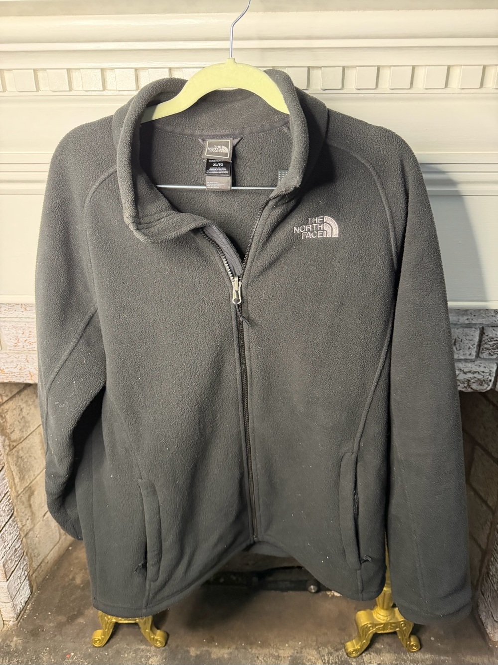 The North Face TKA 100 Black Full Zip Fleece Jacket Men's XL